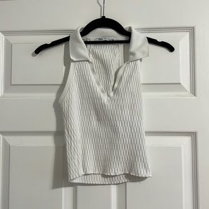ZARA Collard tank top